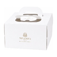 Caja de 30 x 30 x 15,5 cm para tarta con base blanca - Hilarious