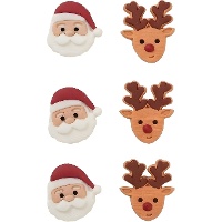 Figuras de azúcar de Navidad - PME - 6 unidades