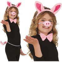 Conjunto de cerdo rosa - 4 piezas