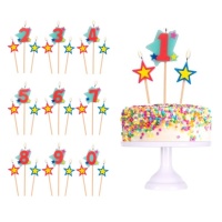 Decoración para tarta de la Patrulla Canina Chase y Marshall - 5 unidades  por 13,75 €