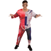 Disfraz de jugador de Fútbol zombie para hombre