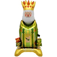 Globo de Rey Mago Melchor con base de 1,17 m