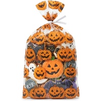 Bolsa para dulces con calabazas Halloween de 28 x 13 cm - 20 unidades