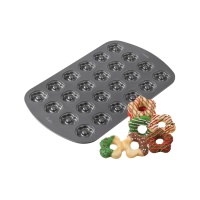 Molde para galletas mini con forma de flor de acero de 41,9 x 28,4 cm - Wilton - 24 cavidades