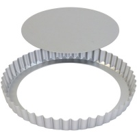 Molde redondo de alumino con base desmontable de 20 x 20 x 2,5 cm - PME