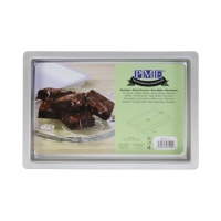 Molde rectangular para brownies de aluminio de 30,5 x 20,5 x 2,9 cm - PME