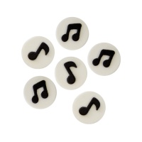 Figuras de azúcar de notas musicales - PME - 6 unidades