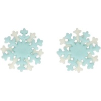 Figuras de azúcar de copo de nieve - FunCakes - 6 unidades