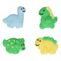 Figuras de azúcar de dinosaurios - FunCakes - 12 unidades