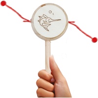 Sonajero tambor de mano