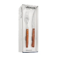 Set de 6 tenedores de 20 cm y 6 cuchillos chuleteros de 22 cm Forest - Arcos
