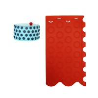 Molde de decoración de puntos para fondant de silicona - 10,5 x 18,6 cm - Modecor