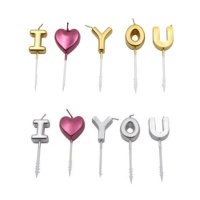 Velas de I love you - Pastkolor - 5 unidades