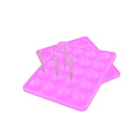 Molde para cake pops + sticks de silicona de 20 cm - Pastkolor - 20 cavidades