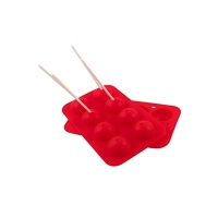 Molde para cake pops mini + sticks de silicona - Sweetkolor - 8 cavidades