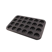 Molde para magdalenas mini de acero de 46 x 28 cm - Sweetkolor - 24 cavidades