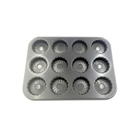 Molde para margaritas mini de acero de 27 x 36 cm - Pastkolor - 12 cavidades