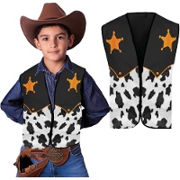 Chaleco de sheriff cowboy infantil