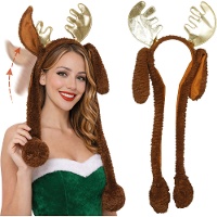 Diadema de reno con orejas móviles