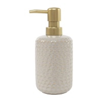 Dispensador de jabón grabado natural de 13,5 cm