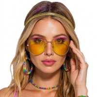 Gafas amarillas tipo aviador