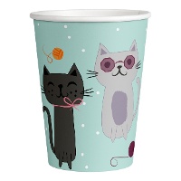 Vasos de Gatos de 250 ml - 8 unidades