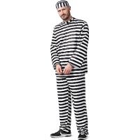 Disfraz de recluso para hombre