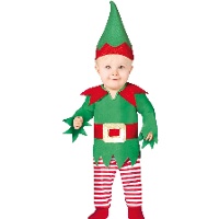 Disfraz de enanito navideño para bebé