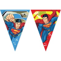 Banderín de Superman en acción
