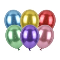 Globos de látex de 30 cm Glossy - PartyDeco - 50 unidades