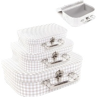 Caja maletín Vichy - 3 unidades