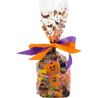Bolsa para dulces de calabazas de Halloween de 12,5 x 24 cm - Decora - 20 unidades