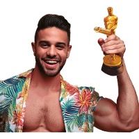 Trofeo con pene de 20 cm