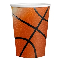 Vasos de Baloncesto de 250 ml - 8 unidades