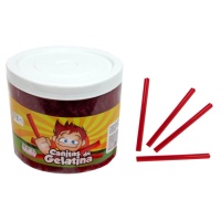 Cañitas de gelatina de fresa de 10 cm - 340 unidades