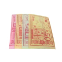 Oblea de chuchería de billetes de colores gigantes - 150 unidades
