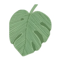 Servilletas hoja Monstera verde - estilo tropical