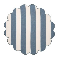 Mantel individual de 38 cm a rayas azules verticales