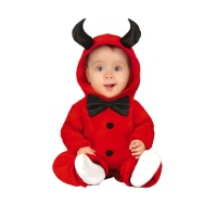 Disfraz de diablo con pajarita para bebé