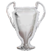 Globo de copa de Champions plateada de 83 x 65 cm
