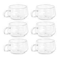 Taza de 280 ml para té de borosilicato - 6 unidades