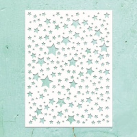 Plantilla Stencil estrellas pequeñas de 15,2 x 20,3 cm - Mintay papers - 1 unidad