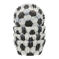Cápsulas para cupcakes de 3,4 cm fútbol - Funcakes - 100 unidades