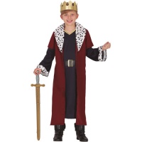 Disfraz de rey de fantasía para niño