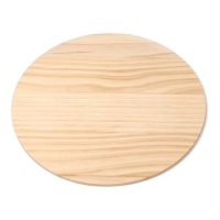 Disco de madera de 25 x 0,5 cm - 1 unidad