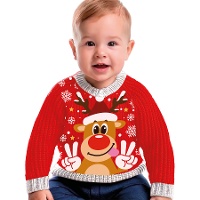 Jersey de Navidad de reno para bebé