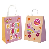 Bolsa regalo de 27 x 20 cm primaveral - 1 unidad