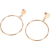 Pendientes de aro color oro - 1 par