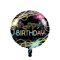 Globo de Disco Neón de 45 cm - Creative Converting