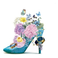 Papel de sublimación A3 zapato de tacón floral - Artis decor - 1 unidad
